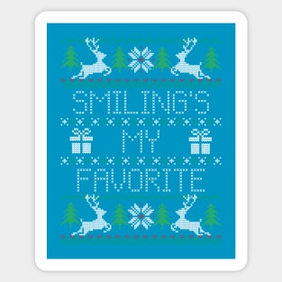 Smiling's My Favorite Sweater Sticker